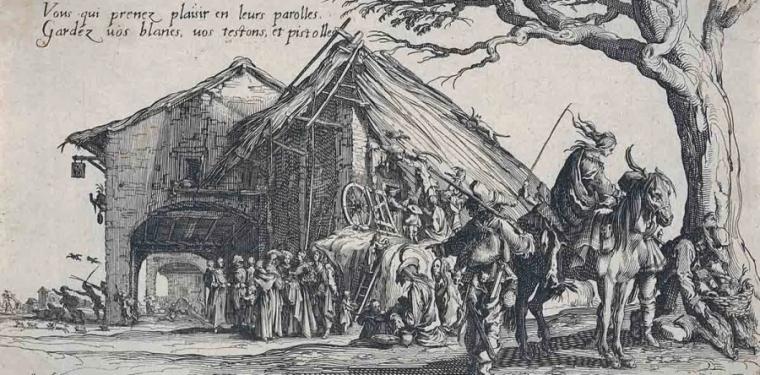 Ρομά το 1621, πίνακας του Ζακ Καλό