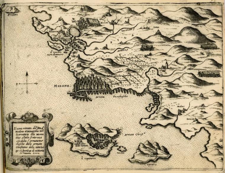 Χάρτης της Μεθώνης το 1571