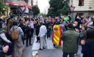 Madrid-διαδήλωση κατά lockdown
