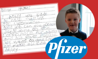 γράμμα 6χρονου στη pfizer