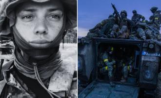 Ουκρανή στρατιώτης και ουκρανικός στρατός