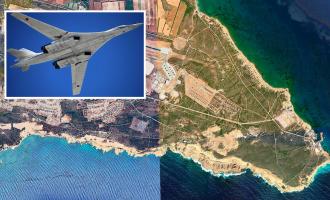 ρωσικό βομβαρδιστικό και βρετανική βάση στο Ακρωτήρι της Κύπρου
