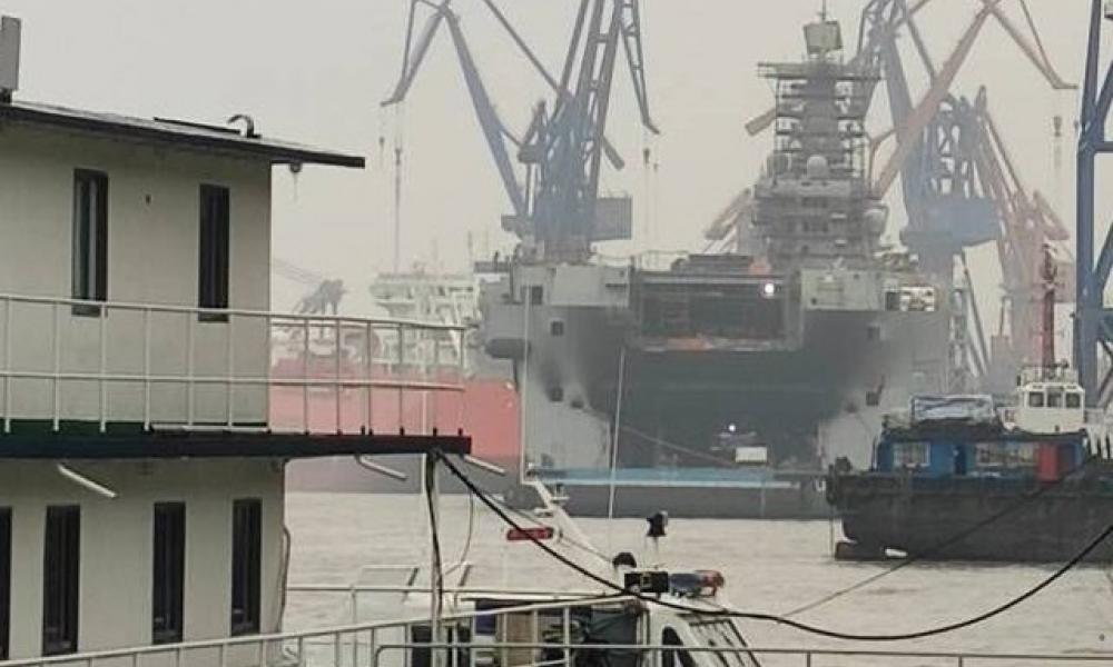 Κίνα φωτιά ναυπηγείο